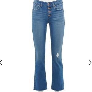 Sonoma button fly high waisted crop flare boot jeans women’s 6R new with tags